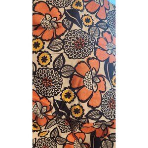 Material Flowers Cotton Joann Fabric Quilters Showcase 38 x 45 Orange White Yell